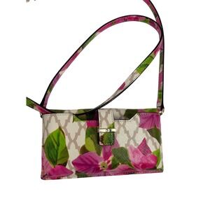kate spade Pink and Green Floral Crossbody Bag